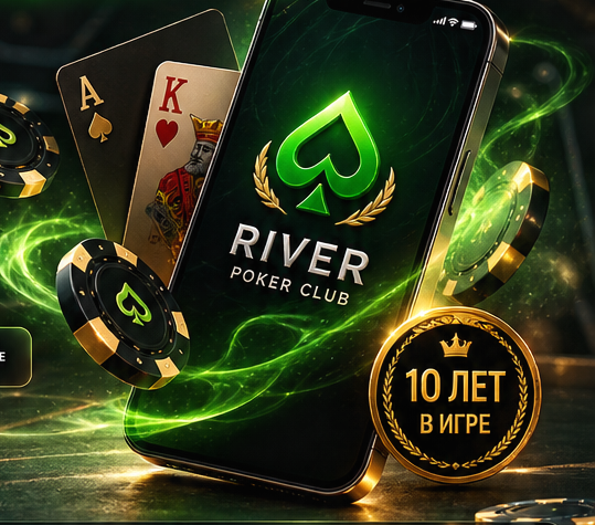 Премиальная композиция RIVER: приложение, карты и покерные фишки